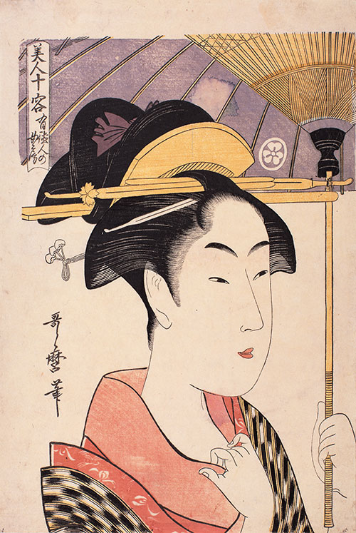 《美人十容　有徳人の女房》