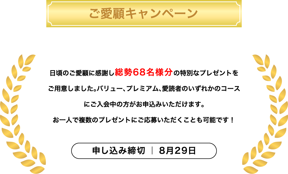 ご愛顧キャンペーン