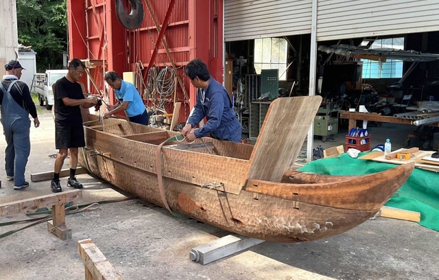 ひょうご経済＋｜地域発｜弥生時代の木造船再現「当時の工法、素材に