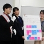 「ゆかたまつり来場者３倍に」を公約にしたグループ。大規模ファッションショーと、畳のランウェー設置を提案した