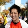 「『いい走り！』という声援がうれしかった」と話す松井敦嗣さん（撮影・峰大二郎）＝神戸市中央区港島中町６
