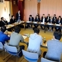 竹田城跡の活用策について話し合った「竹田地域ビジョン会議」＝朝来市和田山町竹田